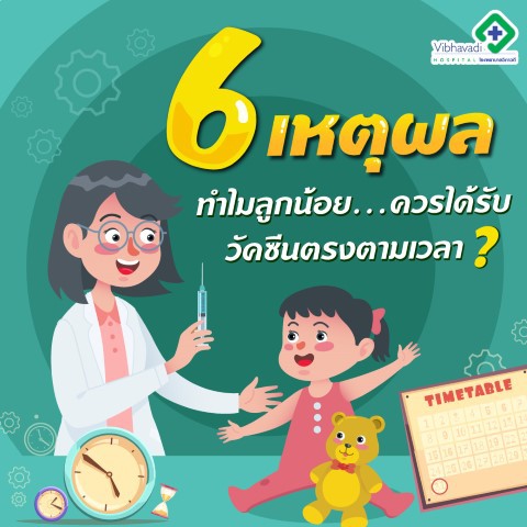 6 เหตุผล ทำไมลูกน้อยควรได้รับ วัคซีนตรงตามเวลา