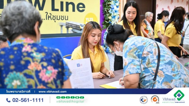 รพ.วิภาวดีร่วมกับรถไฟฟ้ามหานคร สายสีเหลือง จัดอบรม CPR