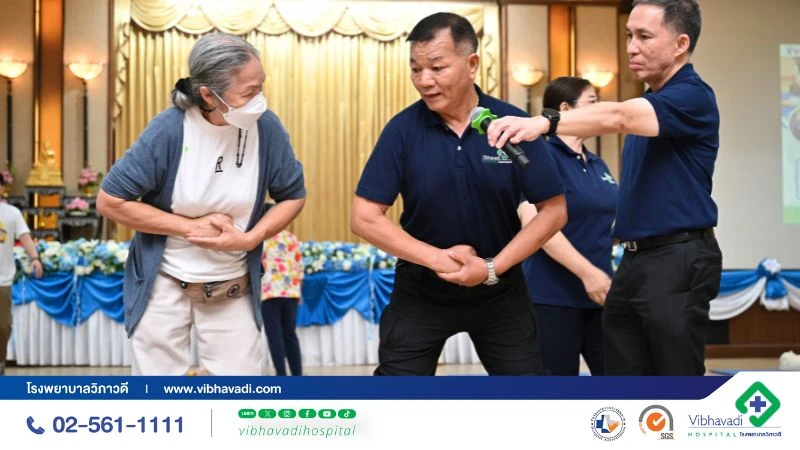 รพ.วิภาวดีร่วมกับรถไฟฟ้ามหานคร สายสีเหลือง จัดอบรม CPR