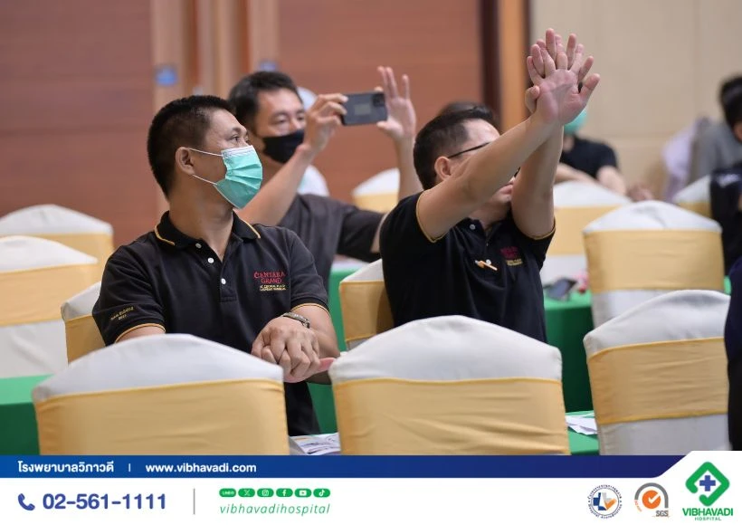 ภาพบรรยากาศงานอบรม CPR & AED การปฐมพยาบาลเบื้องต้นสำหรับประชาชน ปี 2568 รุ่นที่ 1–2