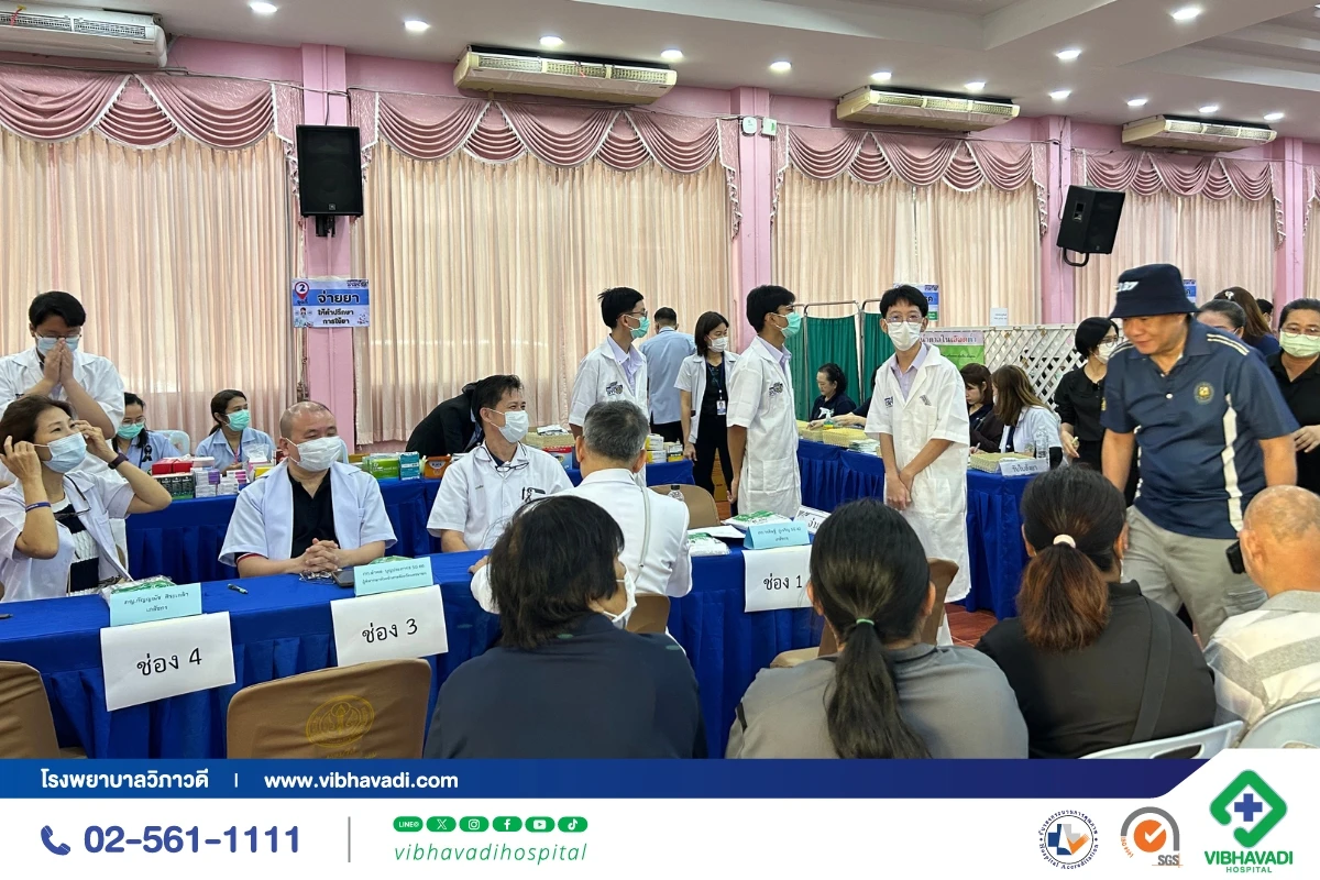 โรงพยาบาลวิภาวดี ออกหน่วยแพทย์อาสา ณ โรงเรียนท่ามะกา จ.กาญจนบุรี