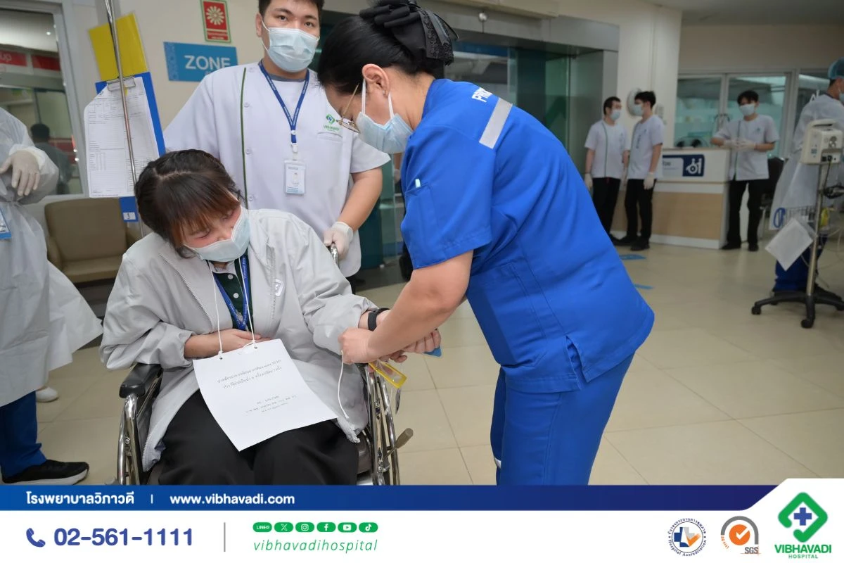 โรงพยาบาลวิภาวดีจัดฝึกซ้อม Code 0 อุบัติภัยหมู่ เตรียมพร้อมรับสถานการณ์ฉุกเฉิน