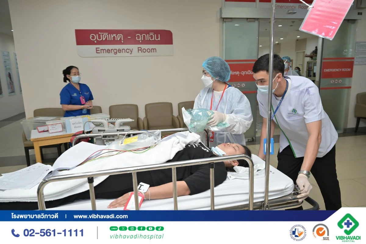 โรงพยาบาลวิภาวดีจัดฝึกซ้อม Code 0 อุบัติภัยหมู่ เตรียมพร้อมรับสถานการณ์ฉุกเฉิน