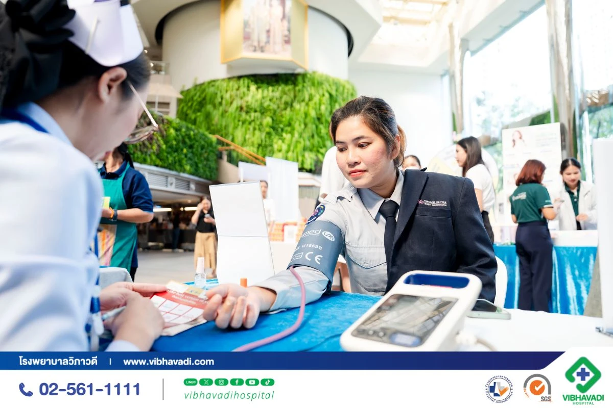 กิจกรรมตรวจสุขภาพ ณ อาคารสินธร ทาวเวอร์ | โรงพยาบาลวิภาวดี x แบรนด์รังนกแท้