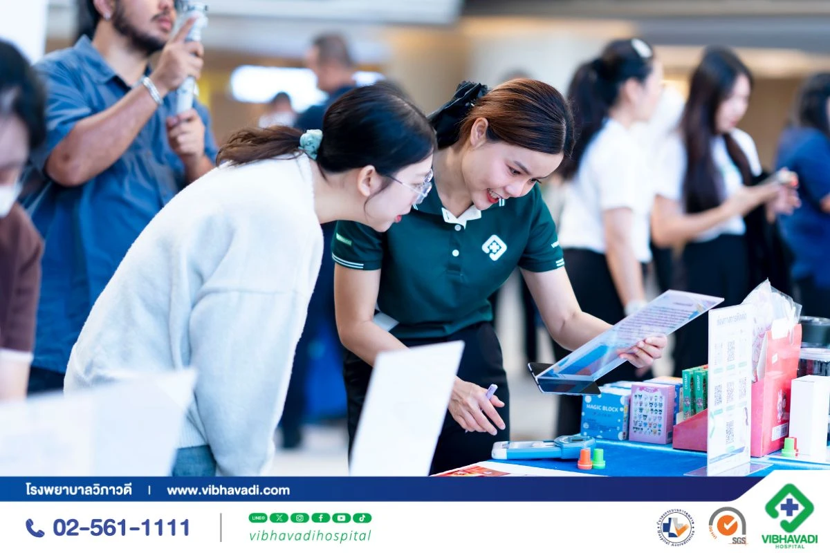 กิจกรรมตรวจสุขภาพ ณ อาคารสินธร ทาวเวอร์ | โรงพยาบาลวิภาวดี x แบรนด์รังนกแท้