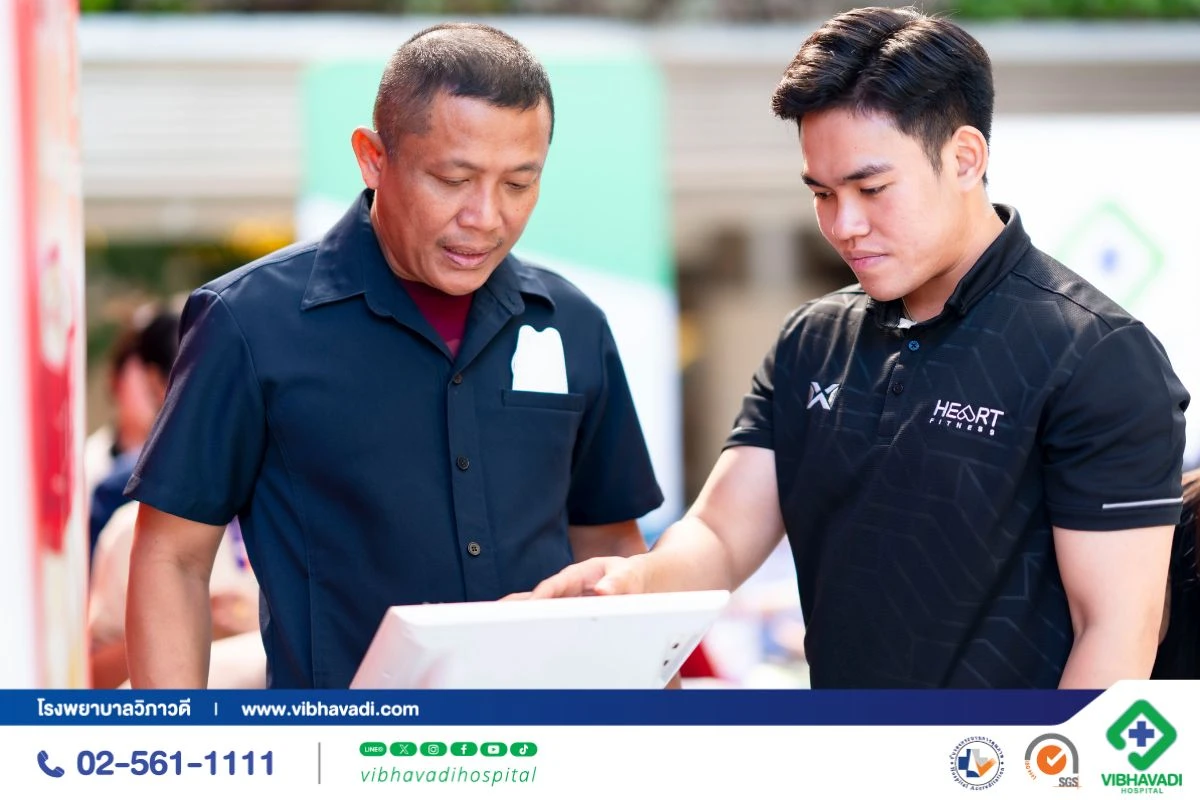 กิจกรรมตรวจสุขภาพ ณ อาคารสินธร ทาวเวอร์ | โรงพยาบาลวิภาวดี x แบรนด์รังนกแท้