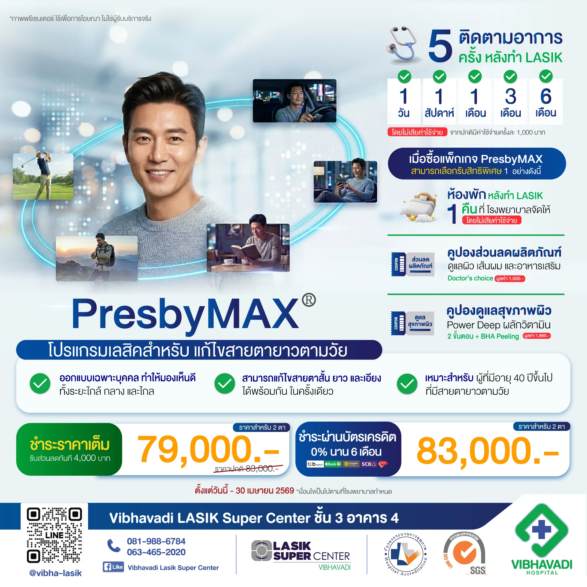 โปรแกรมเลสิคสำหรับ แก้ไขสายตายาวตามวัย PresbyMAX®