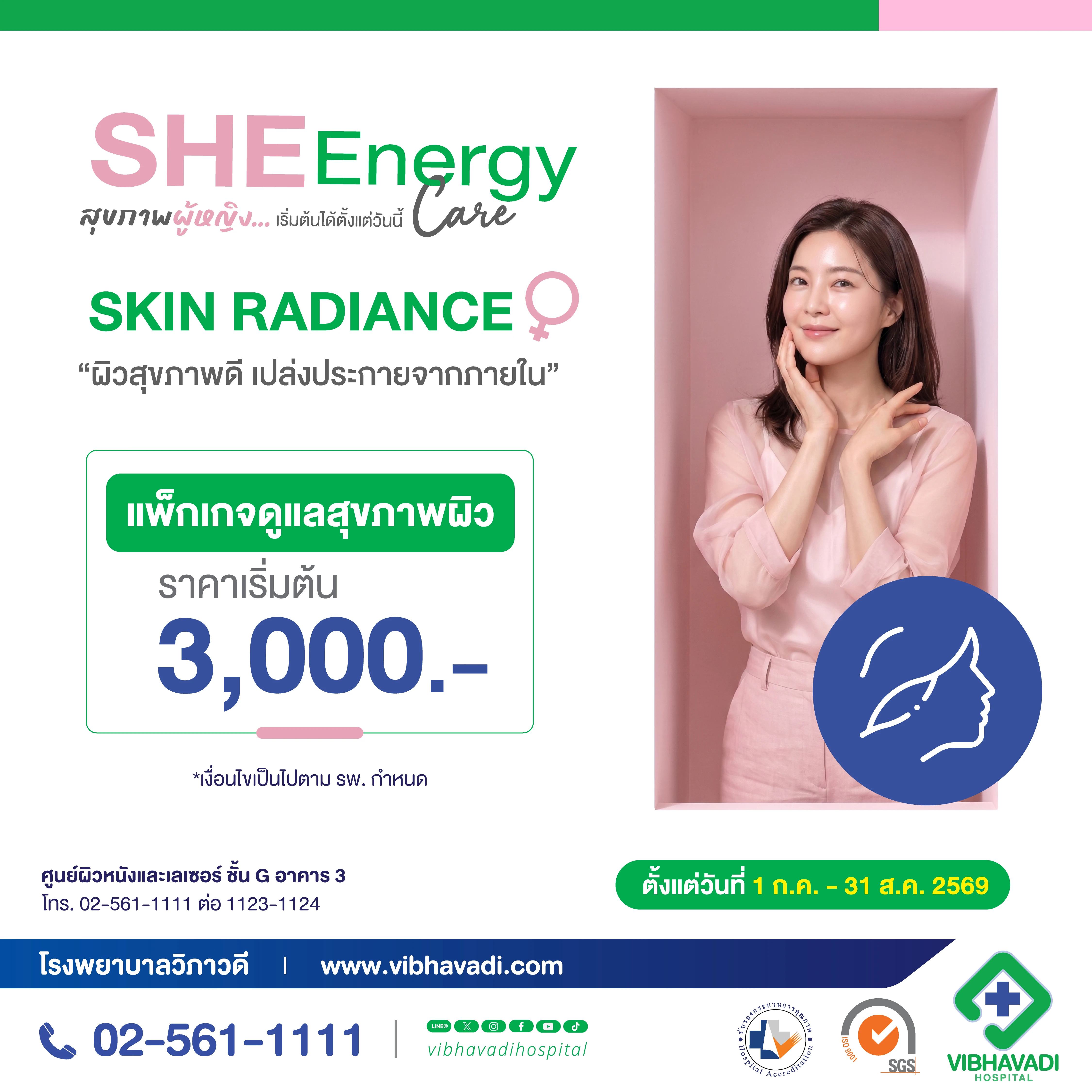 แพ็กเกจดูแลสุขภาพผิว