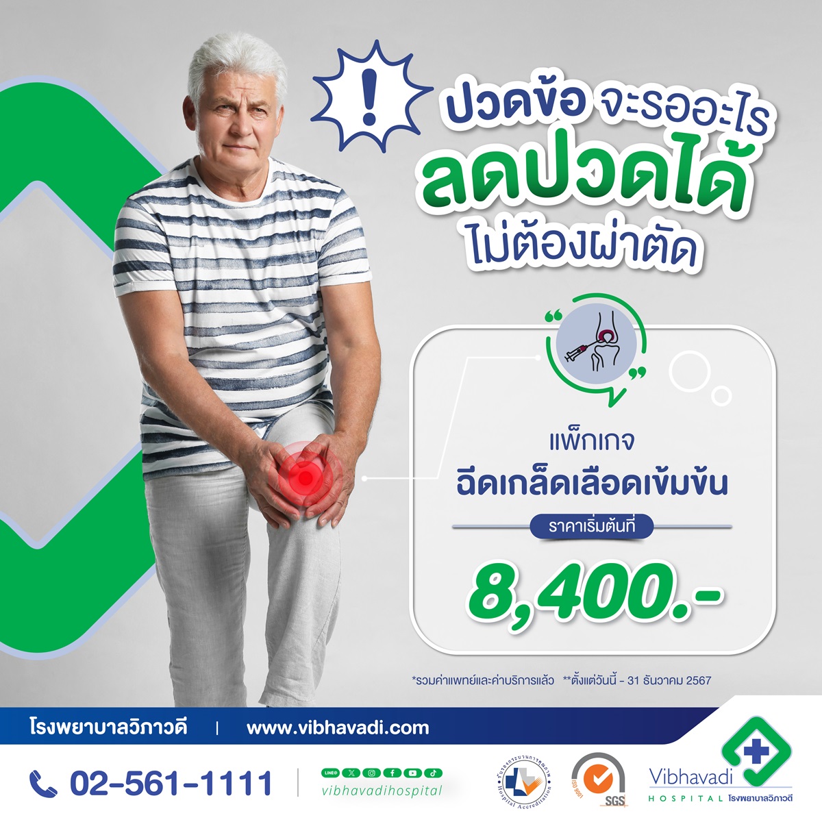 Package การฉีดเกล็ดเลือดเข้มข้น