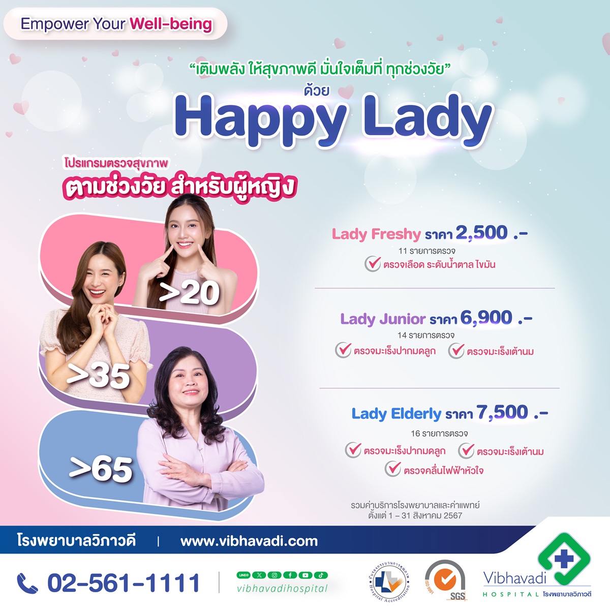 Happy Lady: Age-Specific Health Check-Up for Women