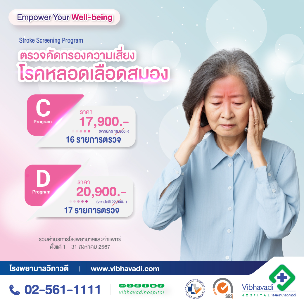 โปรแกรมตรวจคัดกรองหลอดเลือดสมอง (Stroke Screening Program)