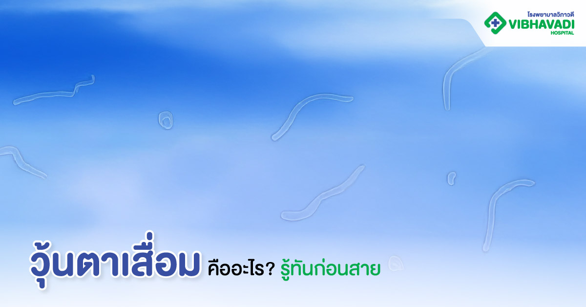 วุ้นตาเสื่อมคืออะไร? รู้ทันก่อนสาย
