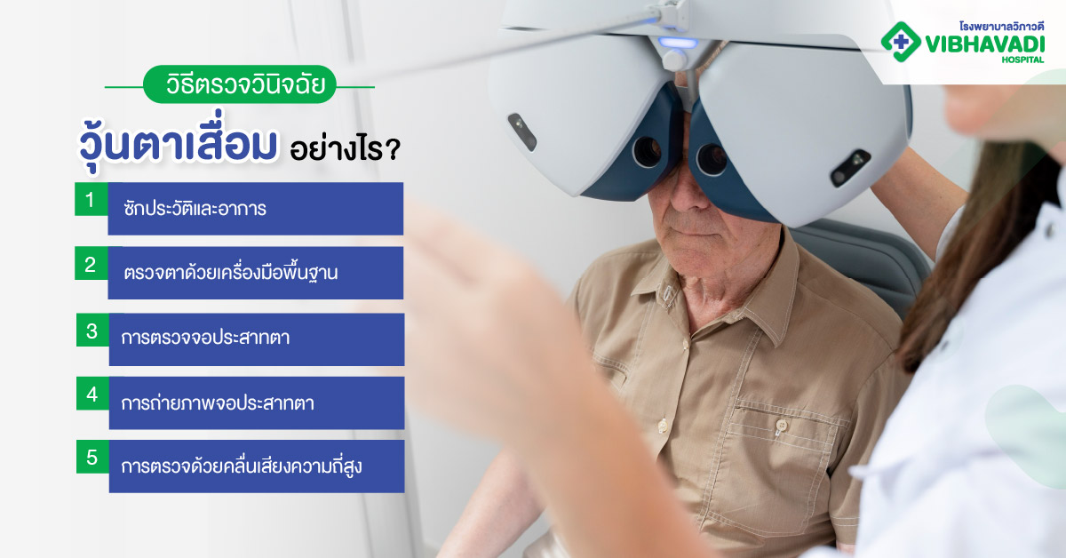 วินิจฉัยวุ้นตาเสื่อมอย่างไร?