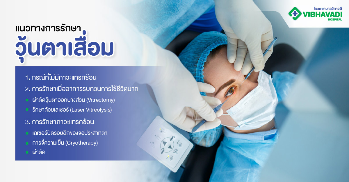 แนวทางการรักษาวุ้นตาเสื่อม