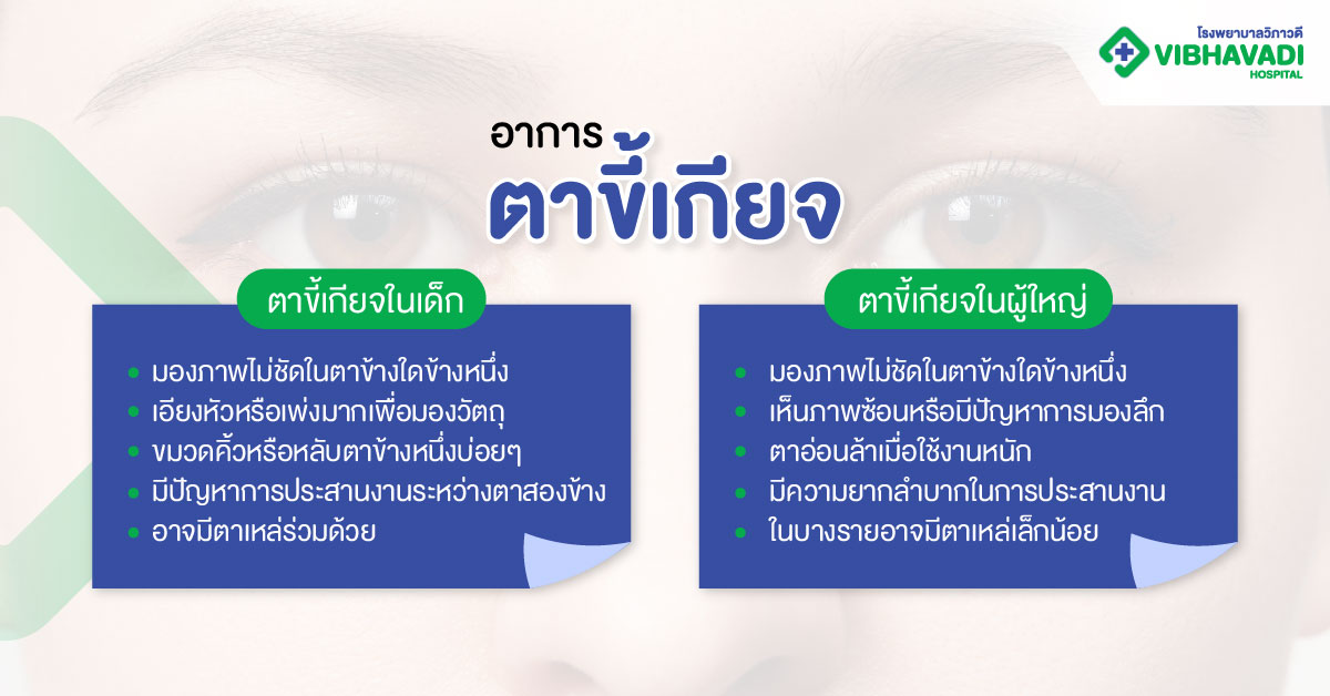 ตาขี้เกียจอาการเป็นอย่างไร?