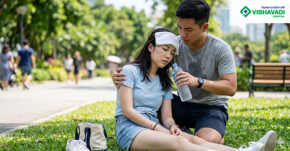 วิธีปฏิบัติเมื่อเจอคนเป็นลมกลางแดด ทำอย่างไร