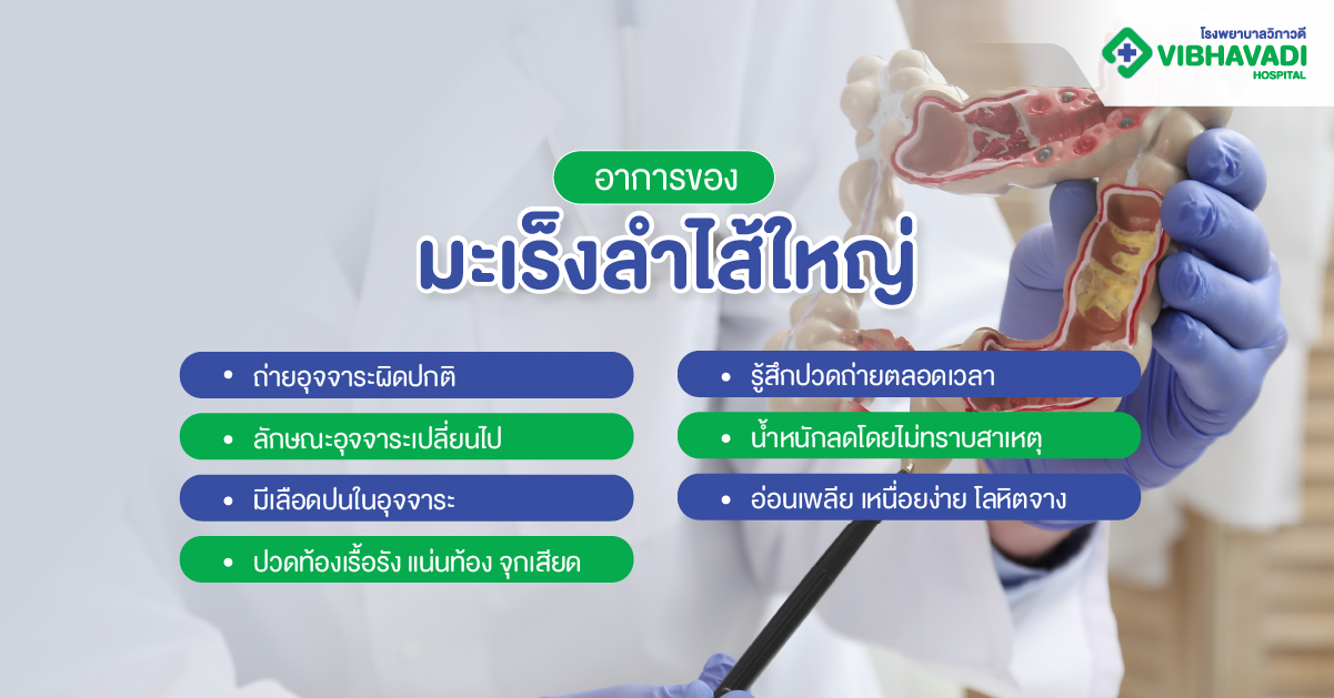 อาการของมะเร็งลำไส้ใหญ่
