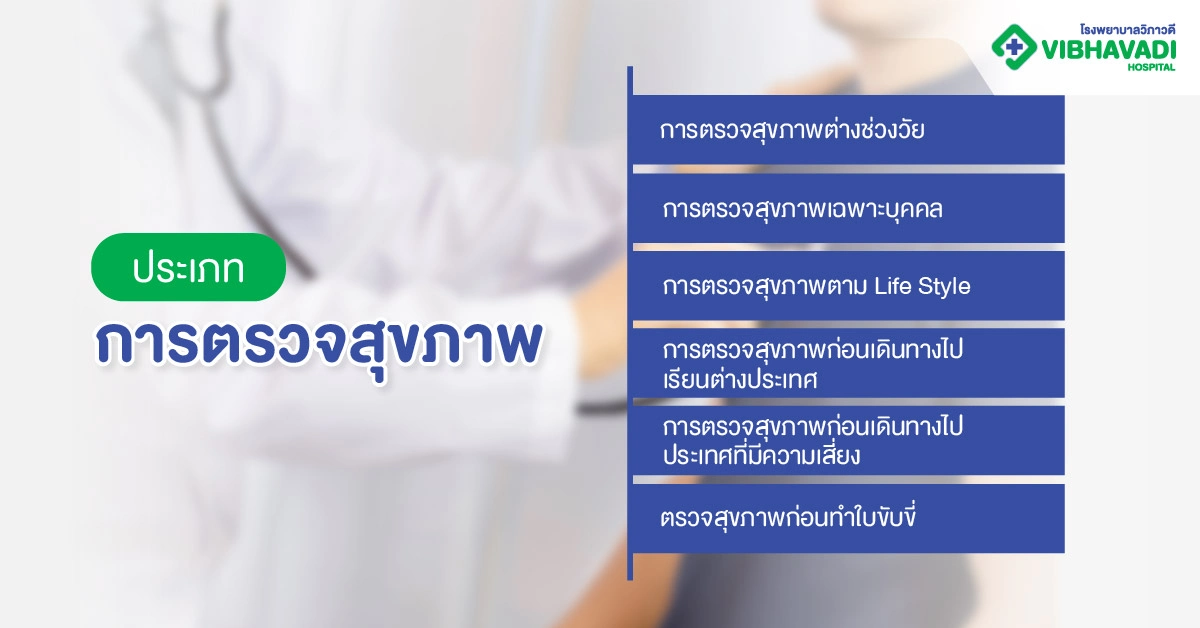 ประเภทของการตรวจสุขภาพ