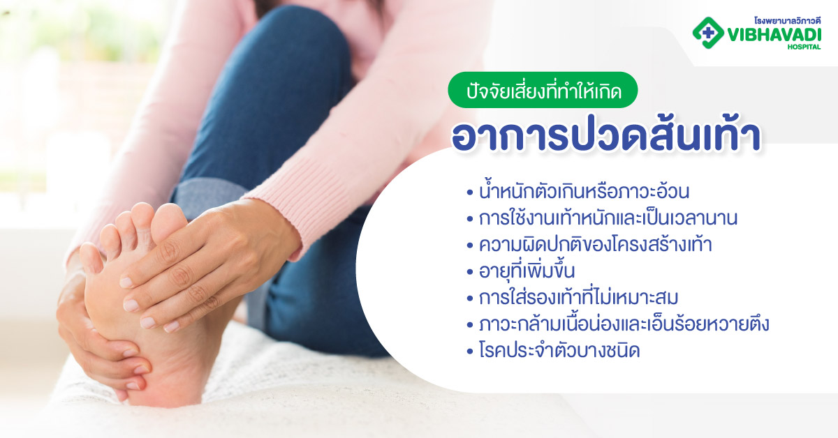 ปัจจัยเสี่ยงที่ทำให้เกิดอาการปวดส้นเท้า