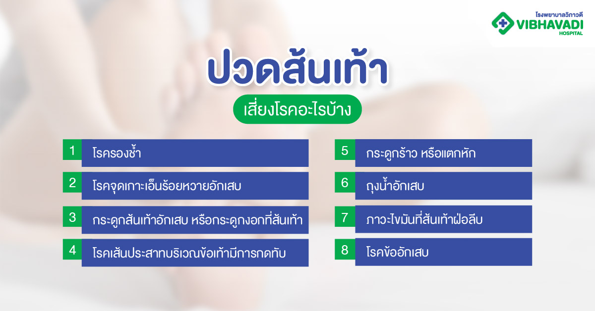 ปวดส้นเท้าเสี่ยงโรคอะไรบ้าง